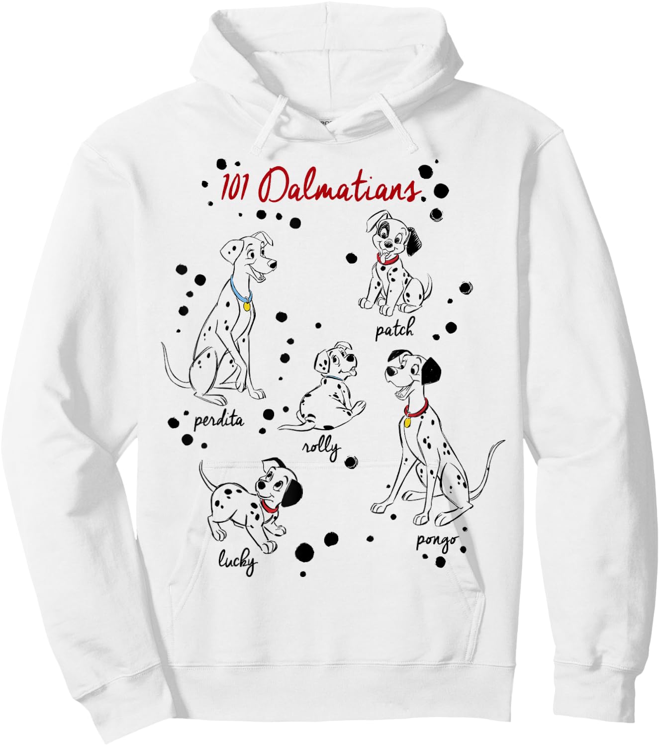Disney 101 Dalmatians Puppy Names Hoodie - Hoodie | White