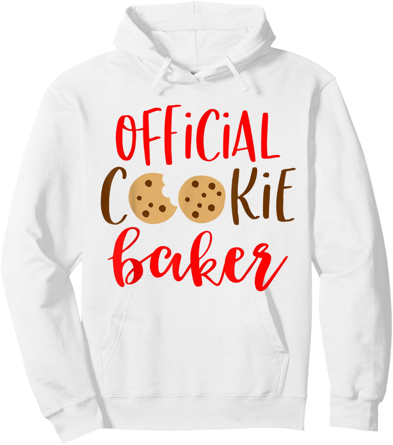 Official Cookie Baker Shirt Friends Family Christmas Pajamas Hoodie - Hoodie | White
