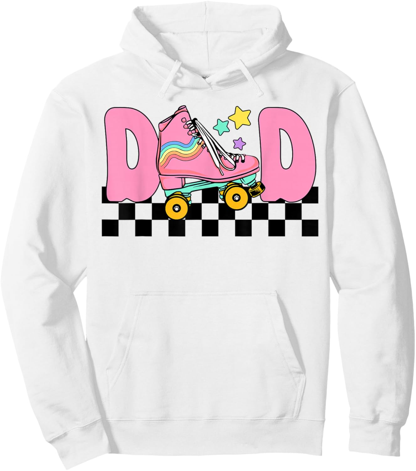 Dad Rolling Into Birthday Roller Skating Family Matching Hoodie - Hoodie | White