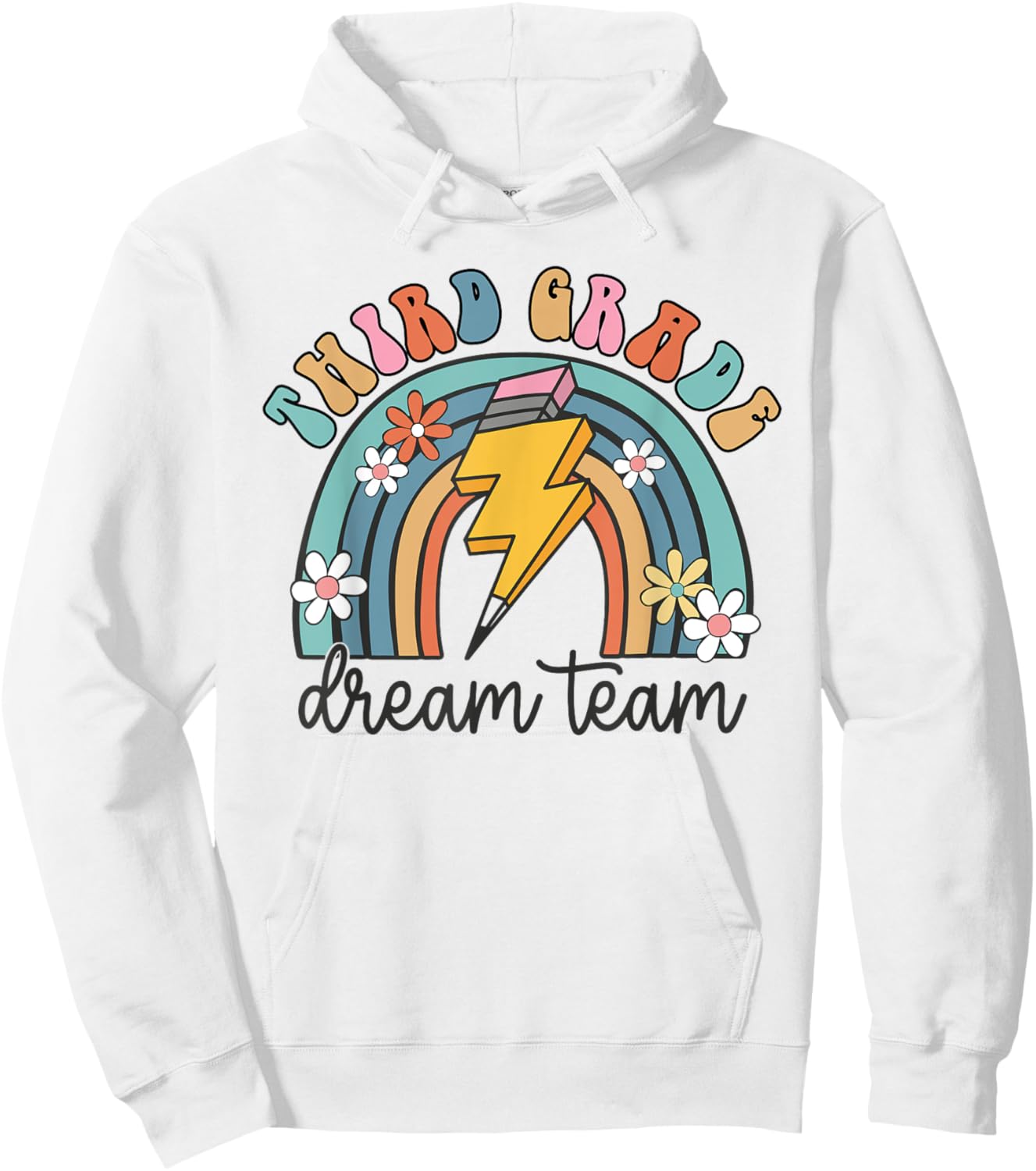Back To School Third Grade Teacher 3rd Grade Dream Team Women Kids Hoodie - Hoodie | White