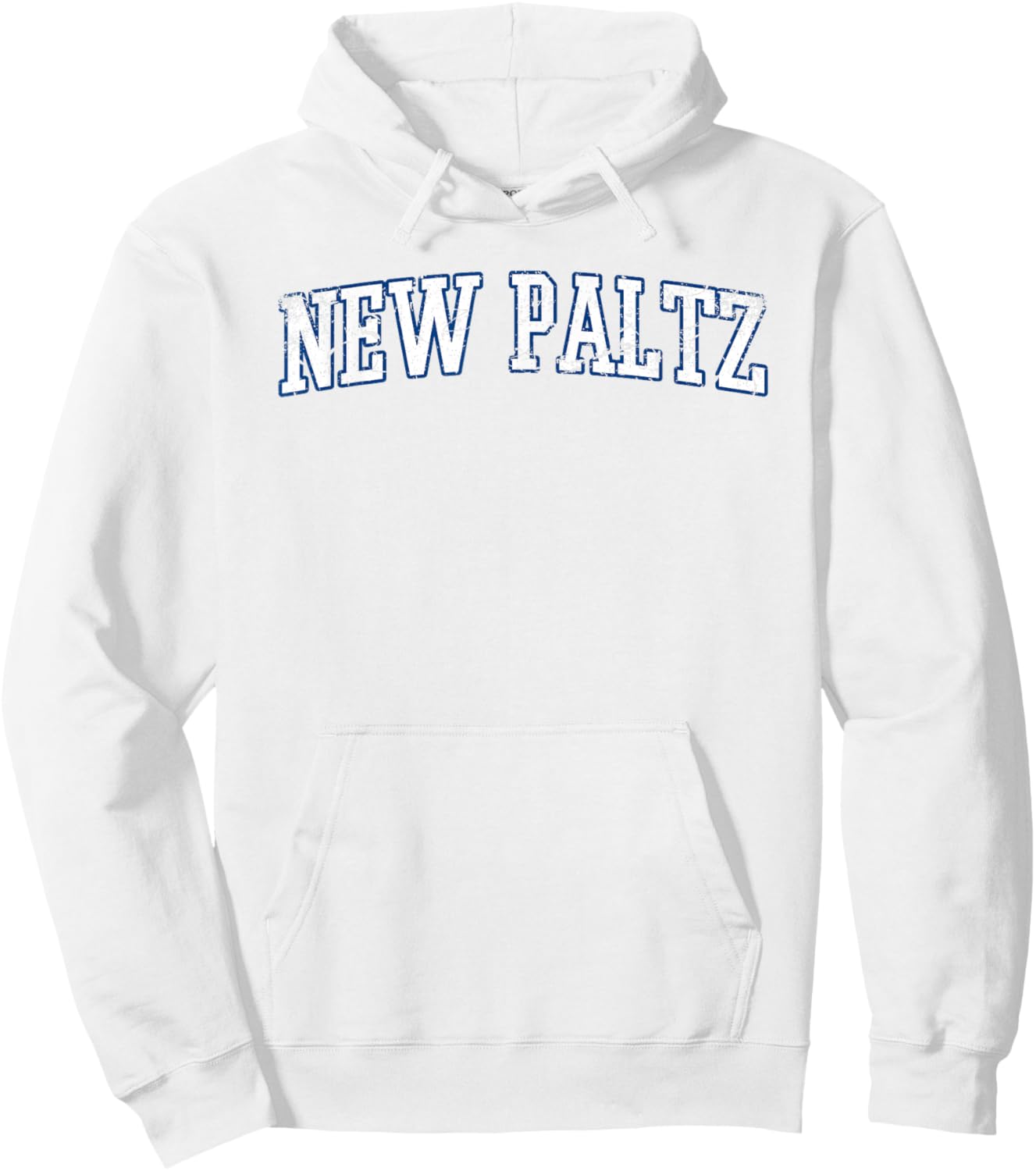 New Paltz NY- Throwback Design - Vintage Worn Classic Hoodie - Hoodie | White