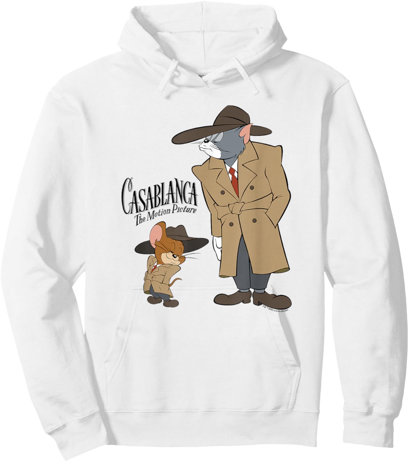 WB100 Tom and Jerry Casablanca The Motion Picture Parody Hoodie - Hoodie | White