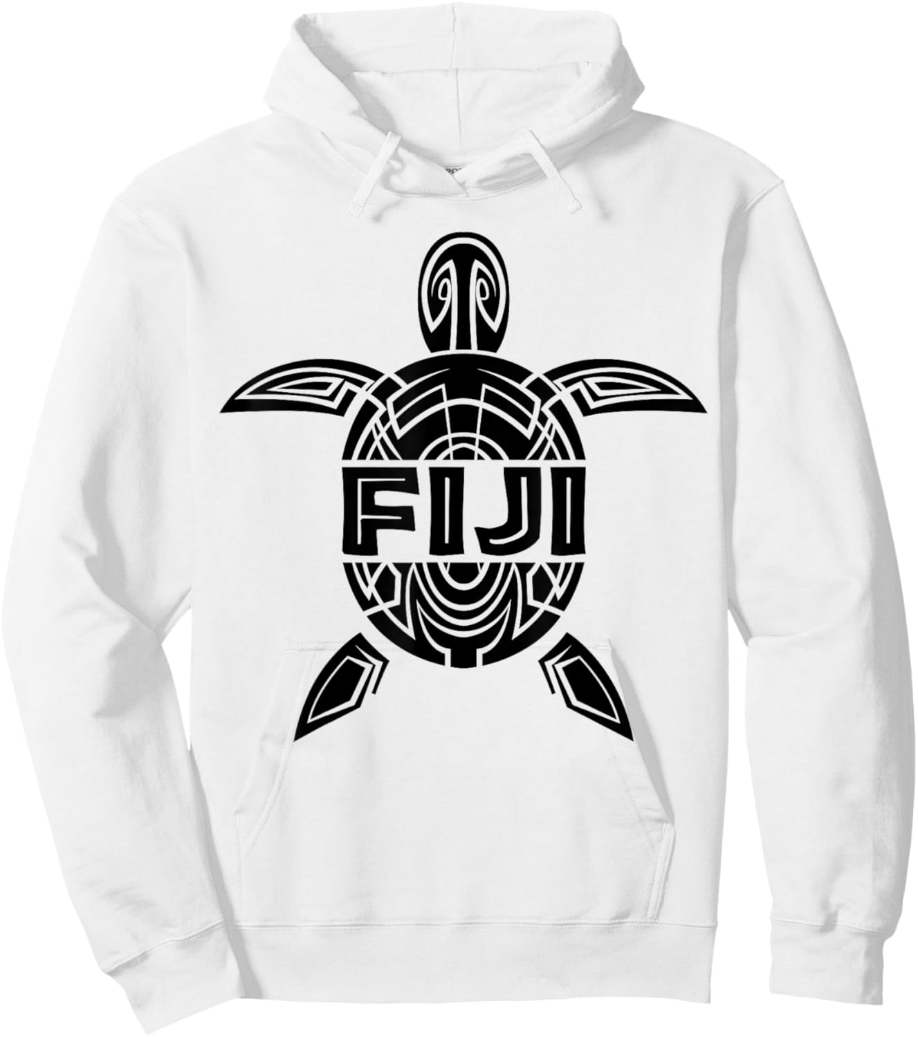 Fiji Sea Turtle Tattoo Beach Island Vacation Souvenir Gift Hoodie - Hoodie | White
