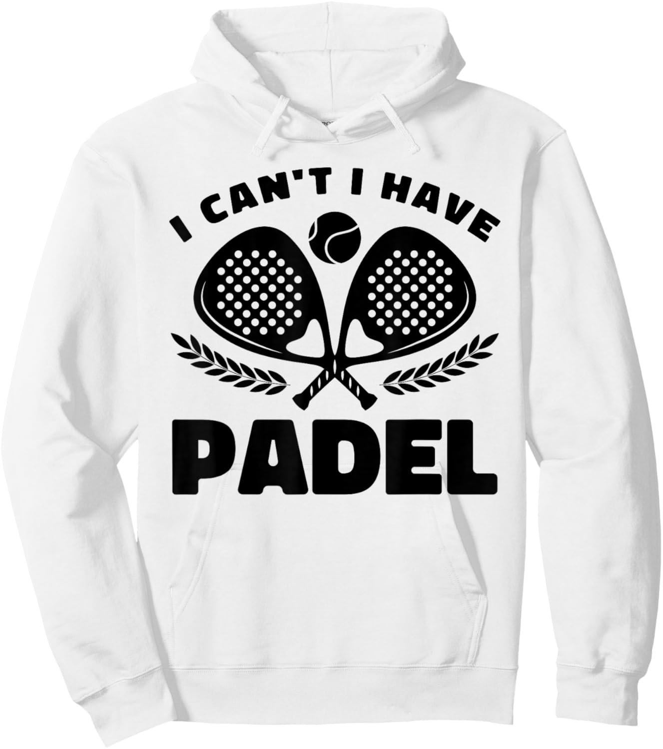 Padel Tennis - Ball Squash Racquet Padel Hoodie - Hoodie | White