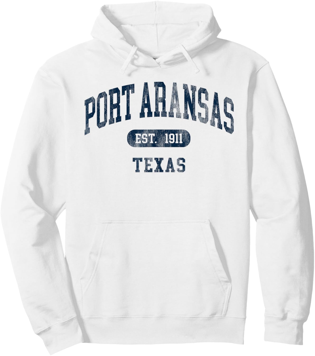 Port Aransas Texas Retro Preppy Throwback Souvenir Hoodie - Hoodie | White