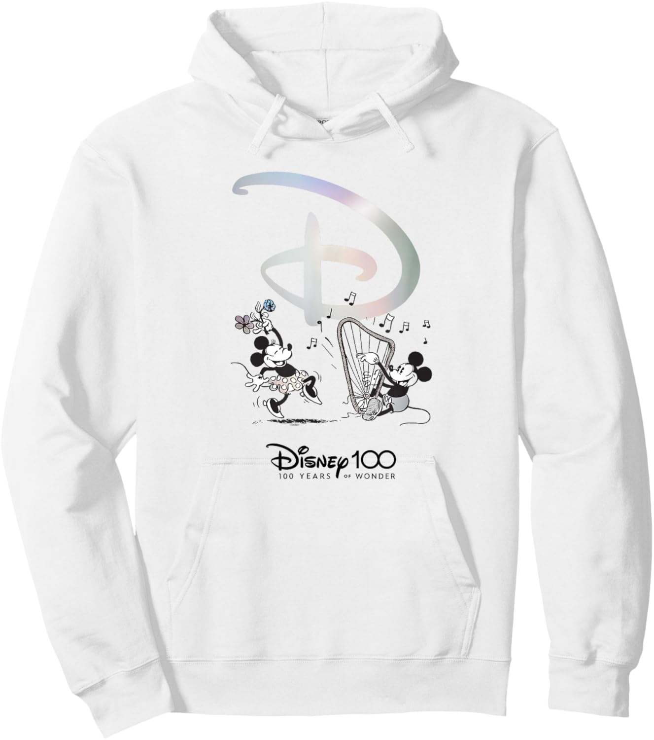 Disney 100 Anniversary Mickey and Minnie Dance Celebration Small Hoodie - Hoodie | White