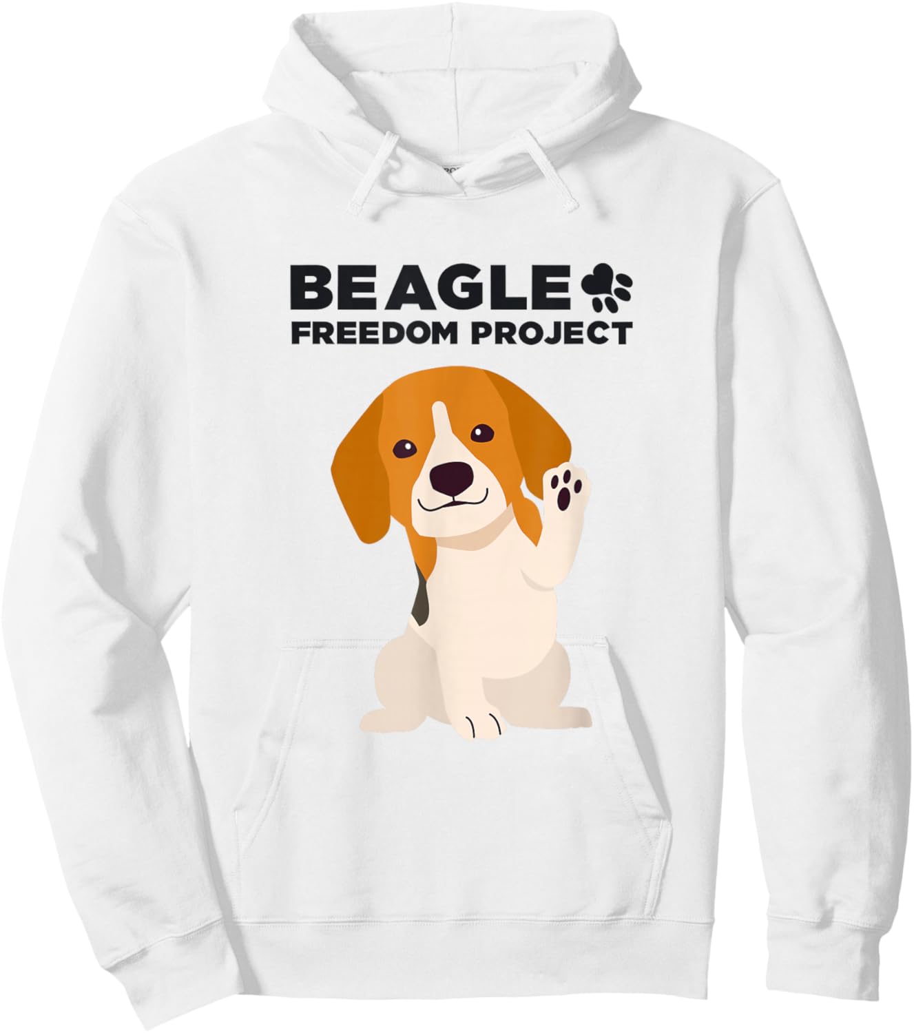 Beagle Freedom Project- Rescue Dogs- Free the Beagles Hoodie - Hoodie | White