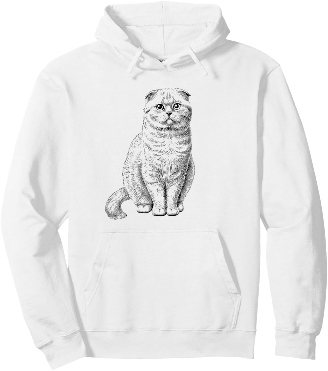 Retro Vintage Scottish Fold Lover Hoodie - Hoodie | White