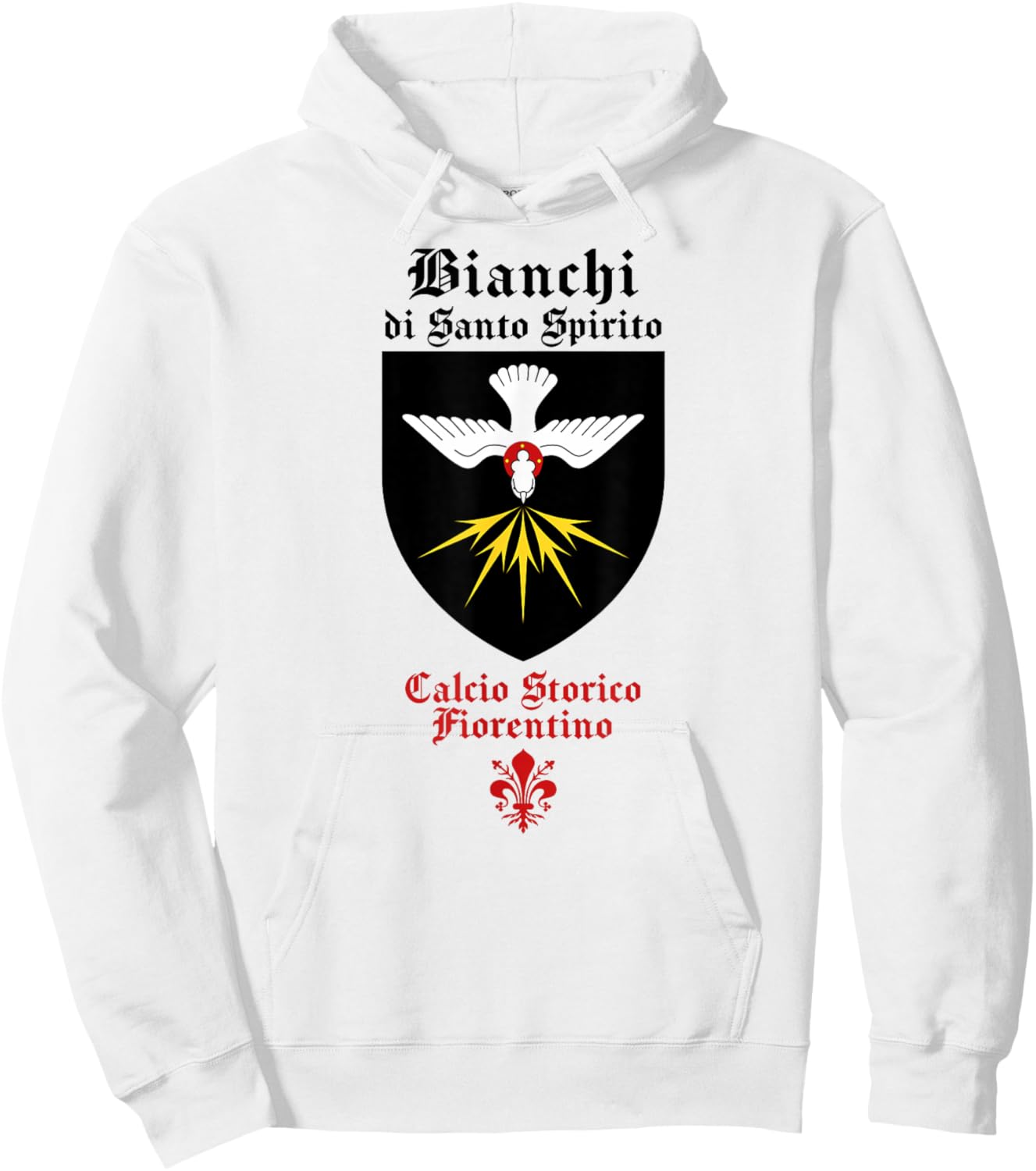 Calcio storico fiorentino Bianchi Florentine football fútbol Hoodie - Hoodie | White
