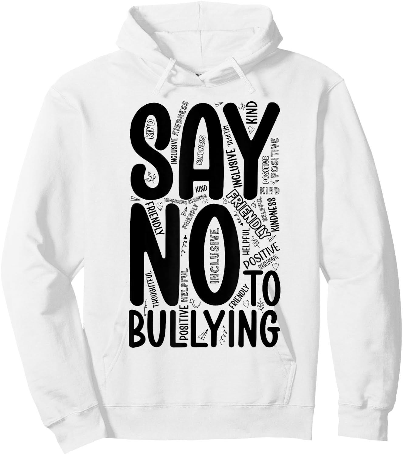 Say No To Bullying Unity Day Orange Anti Bullying Kindness Hoodie - Hoodie | White