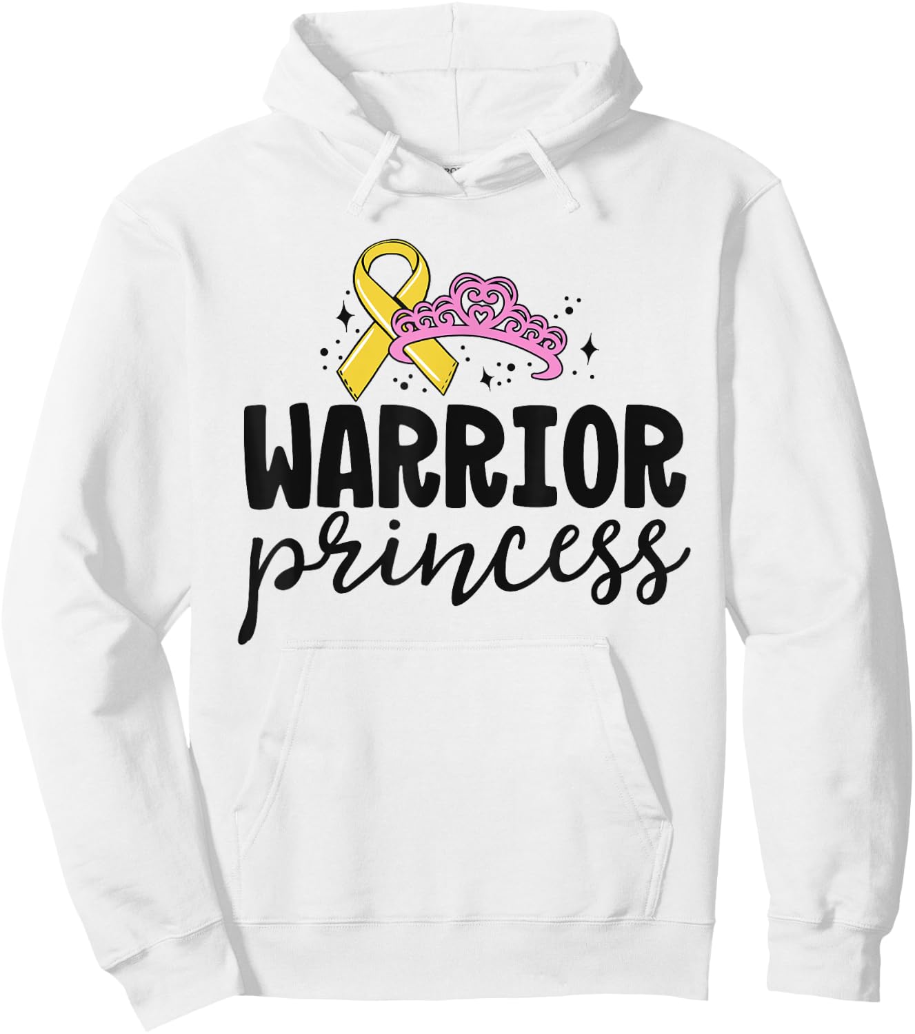Childhood Cancer Shirts For Kids Boy Girl Warrior Princess Hoodie - Hoodie | White