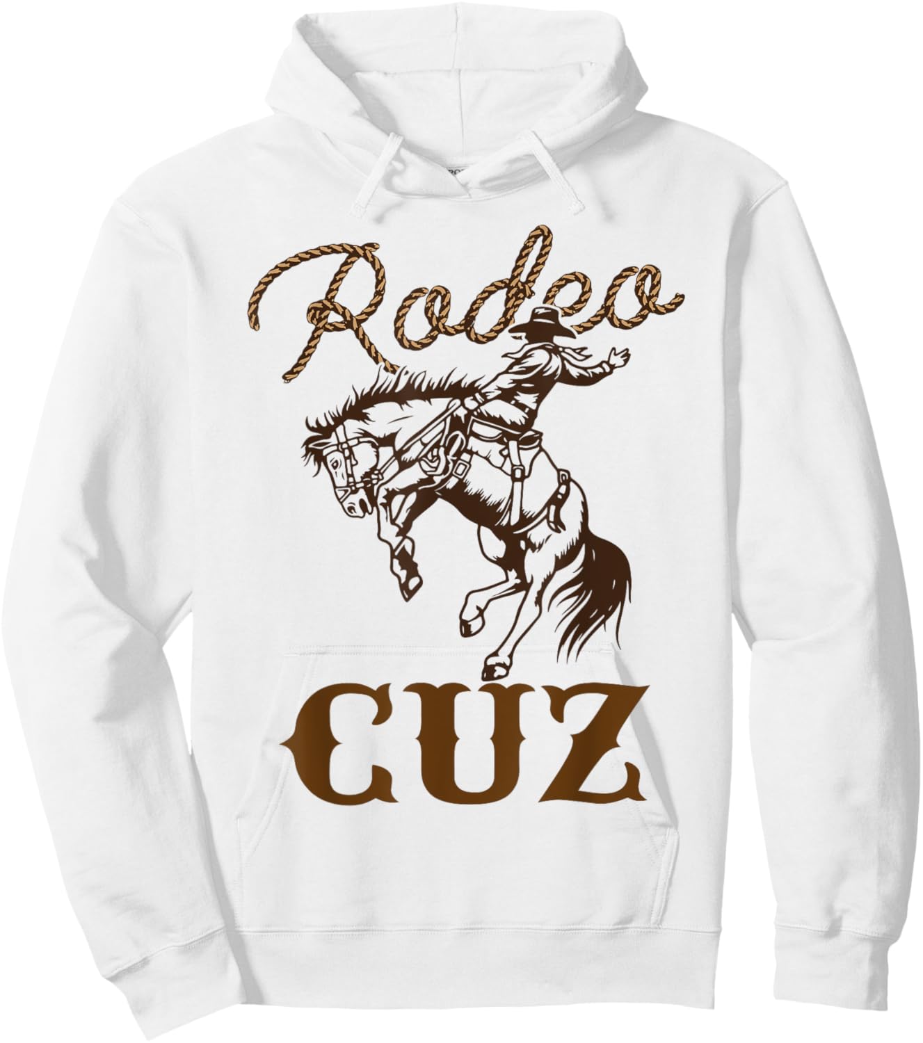 Cuz Birthday Cowboy Cowgirl Western Rodeo Cousin Bday Party Hoodie - Hoodie | White