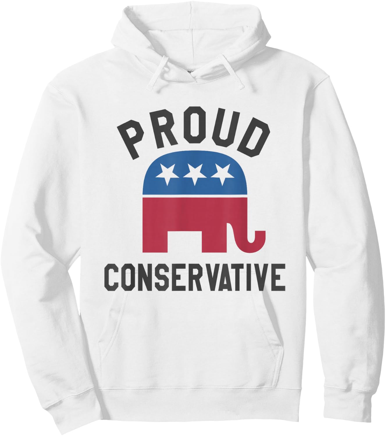 Proud Conservative Republican Gifts Men Women Right Wing Hoodie - Hoodie | White