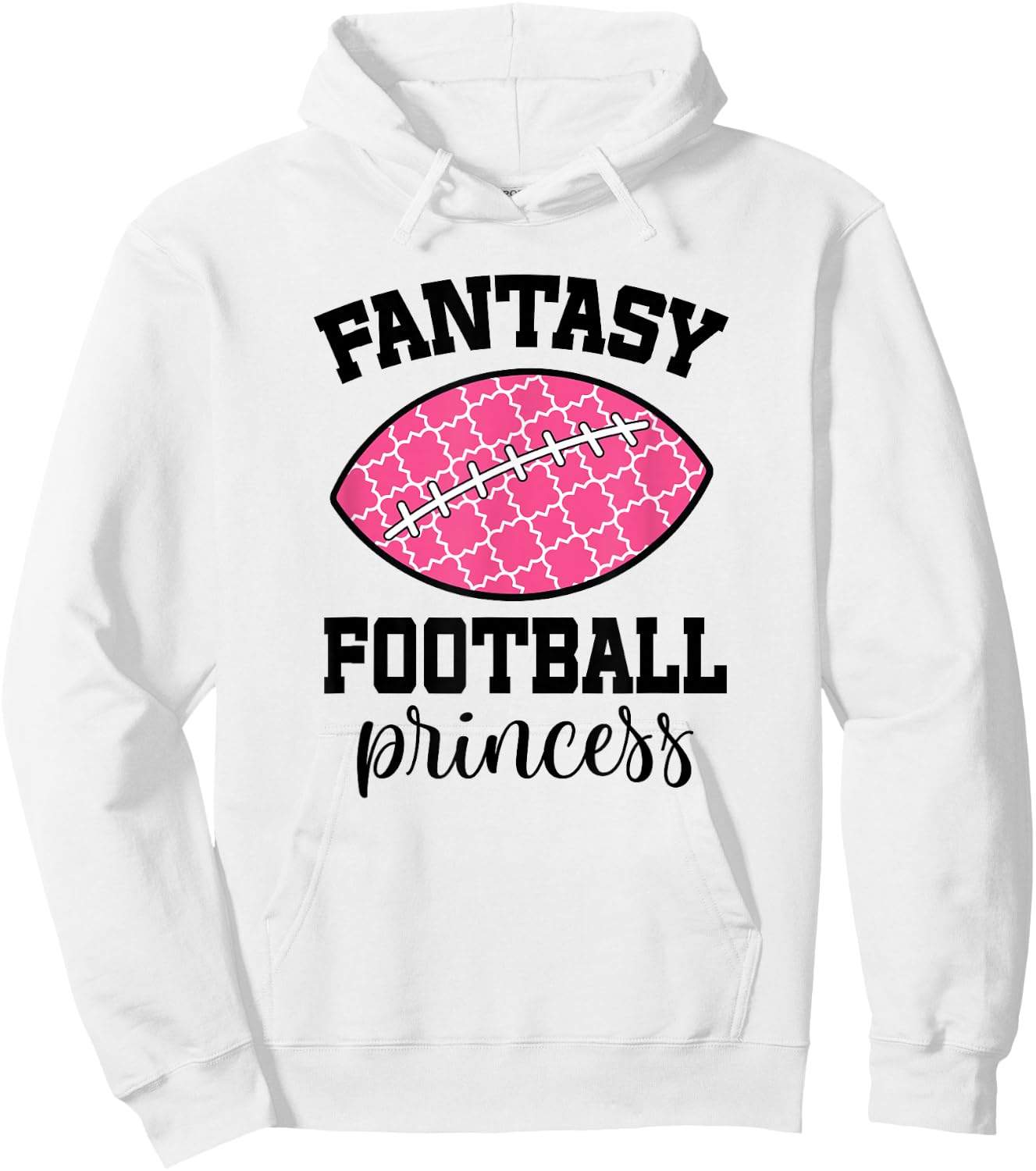 Fantasy Football Princess Hoodie - Hoodie | White