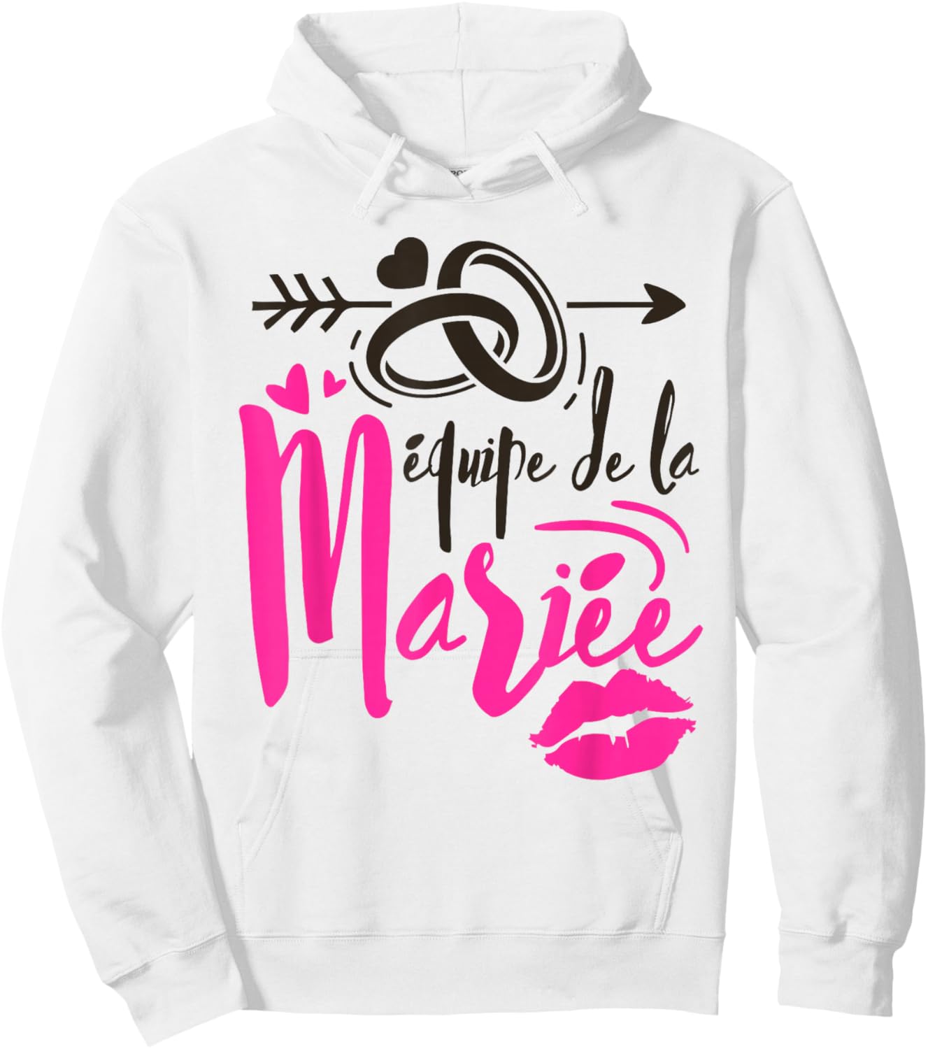 Team Bride EVJF Team Bride Future Bride Team , white, S Hoodie - Hoodie | White