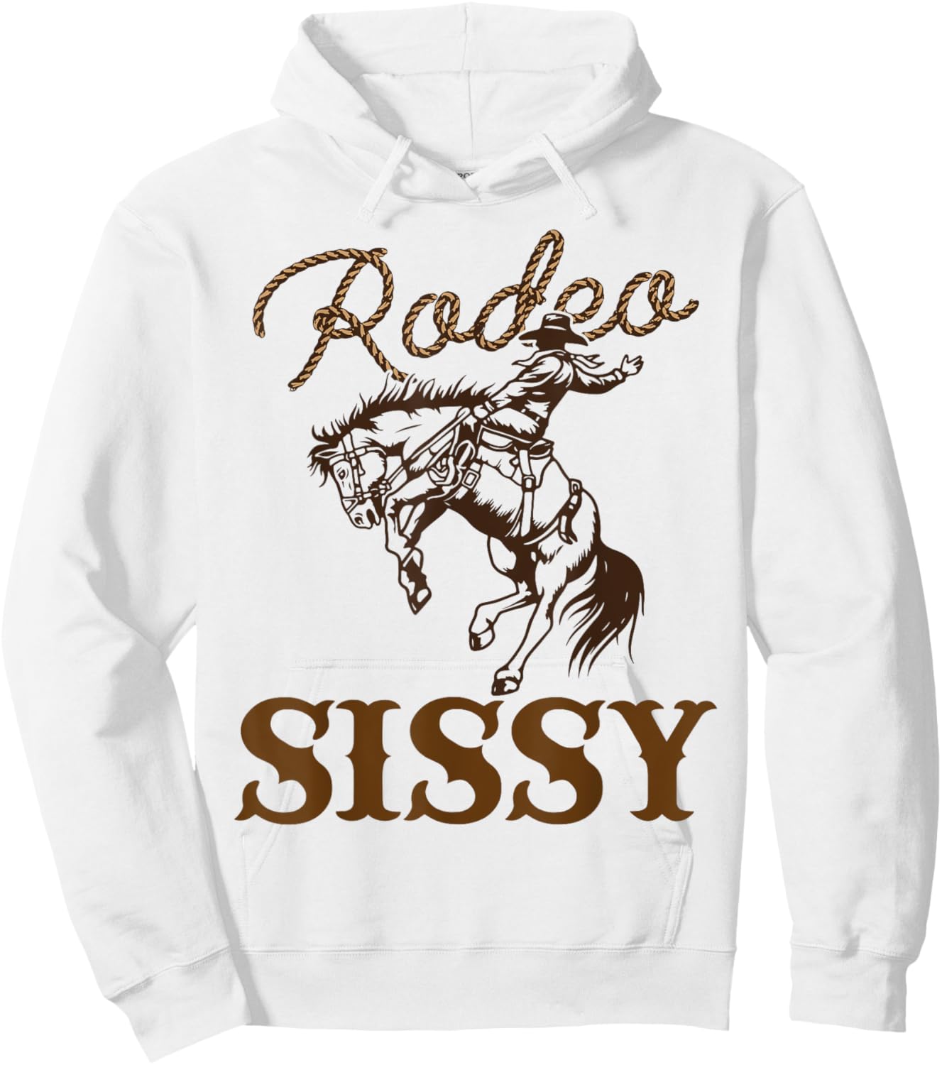 Sissy Birthday Cowboy Cowgirl Western Rodeo Sister Party Hoodie - Hoodie | White