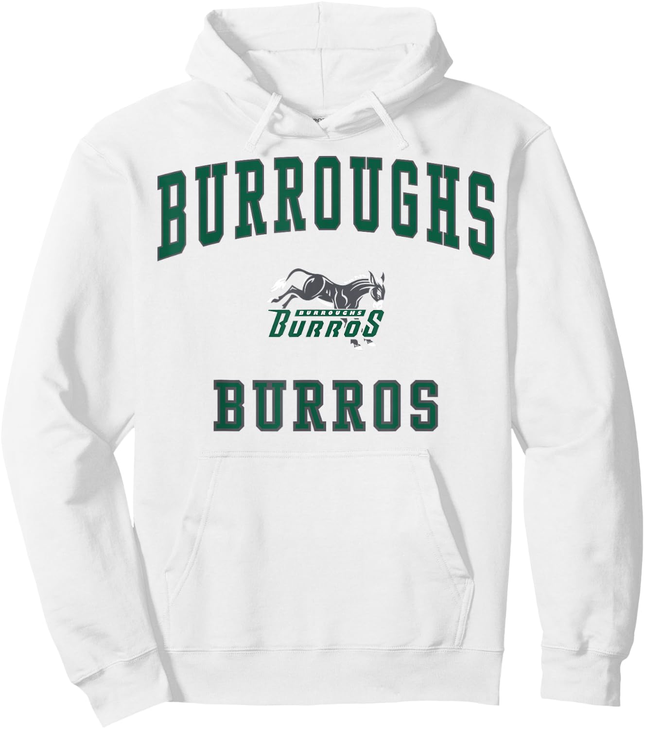 Burroughs High School Burros C1 Hoodie - Hoodie | White