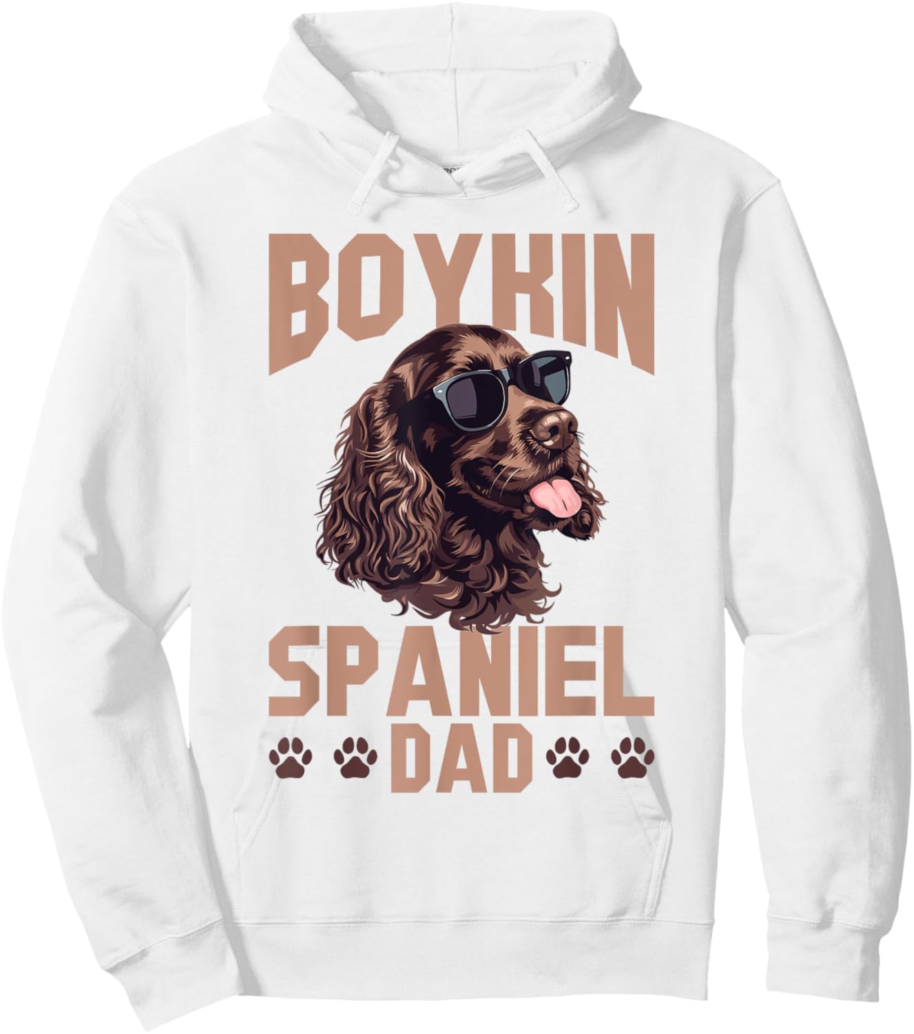Boykin Spaniel Dog Breed Boykin Spaniel Dad Hoodie - Hoodie | White
