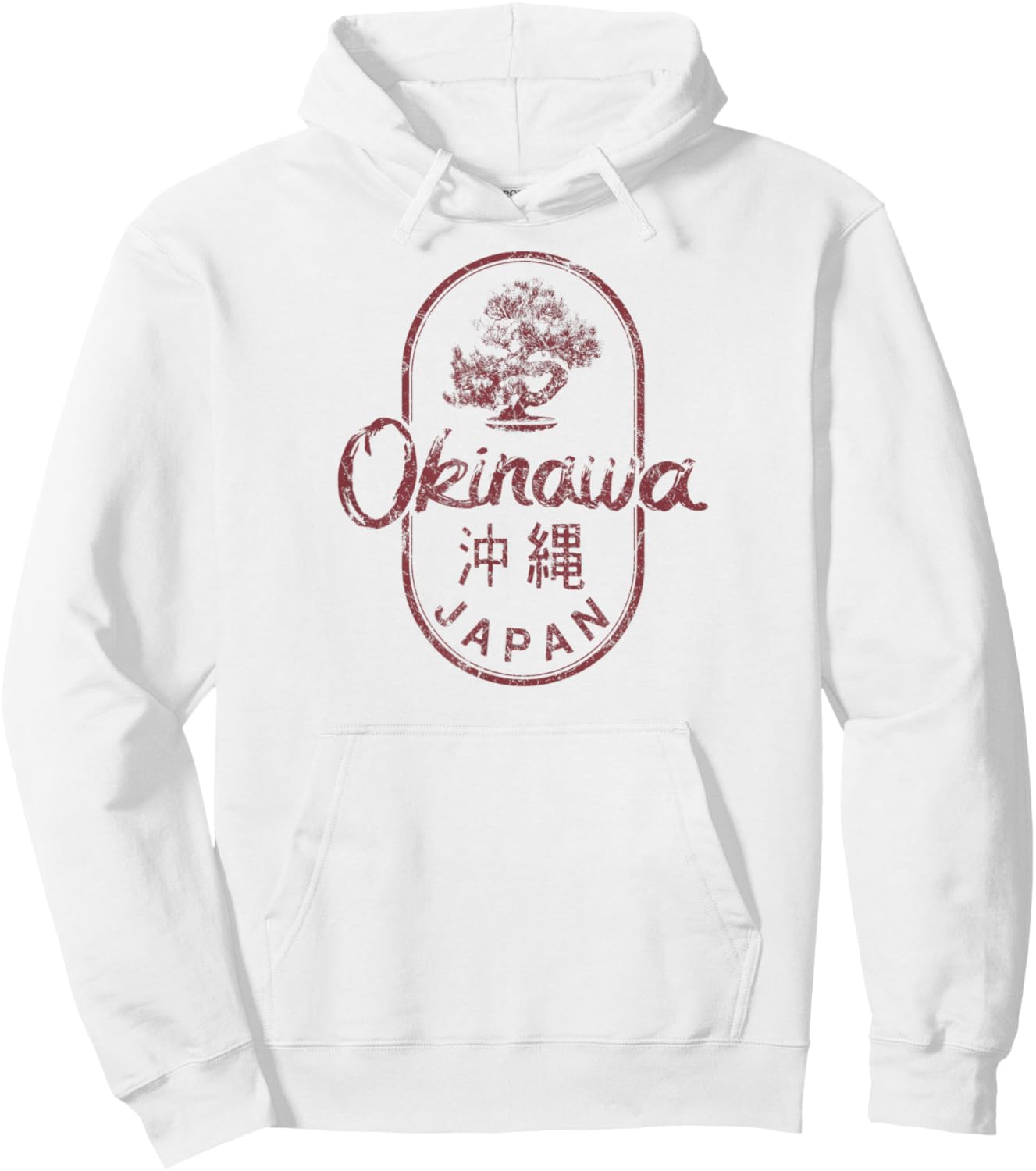 Okinawa Bonsai Tree Japan Vintage Hoodie - Hoodie | White