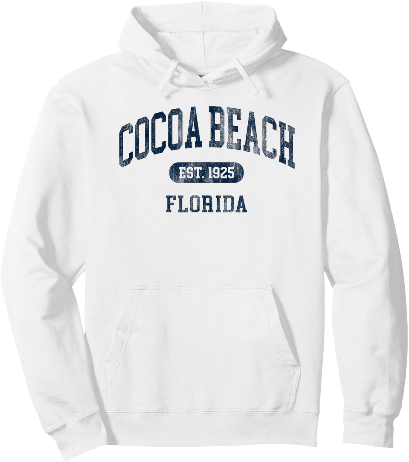 Vintage Cocoa Beach Florida Retro Preppy Throwback Hoodie - Hoodie | White