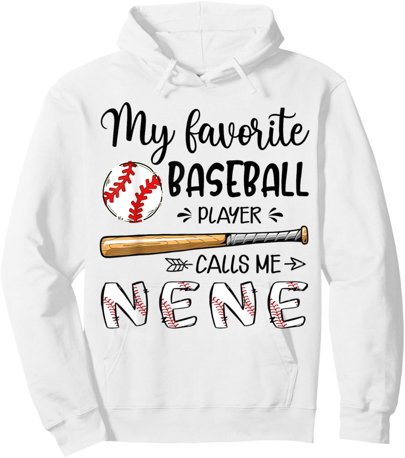 My Favorite Baseball Player Calls Me Nene Hoodie - Hoodie | White