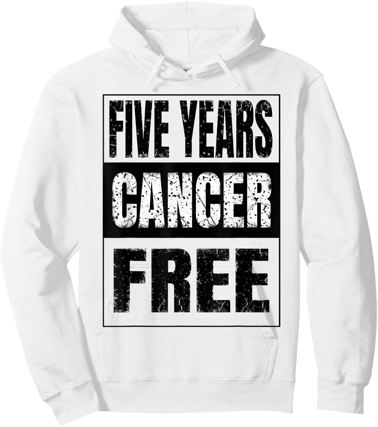 Cute Five Years Cancer Free Anti Oncology Hoodie - Hoodie | White