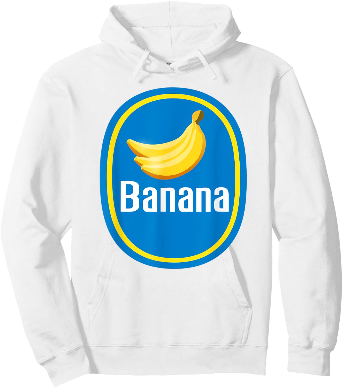 Pretend I'm A Banana Sticker DIY Halloween Costume Yellow Hoodie - Hoodie | White