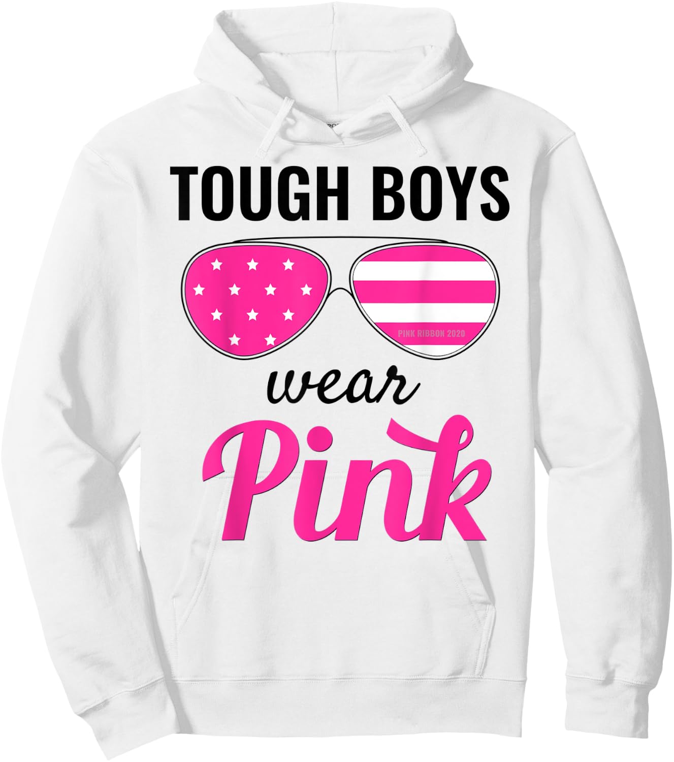 Tough Boys Wear Pink Hoodie - Hoodie | White
