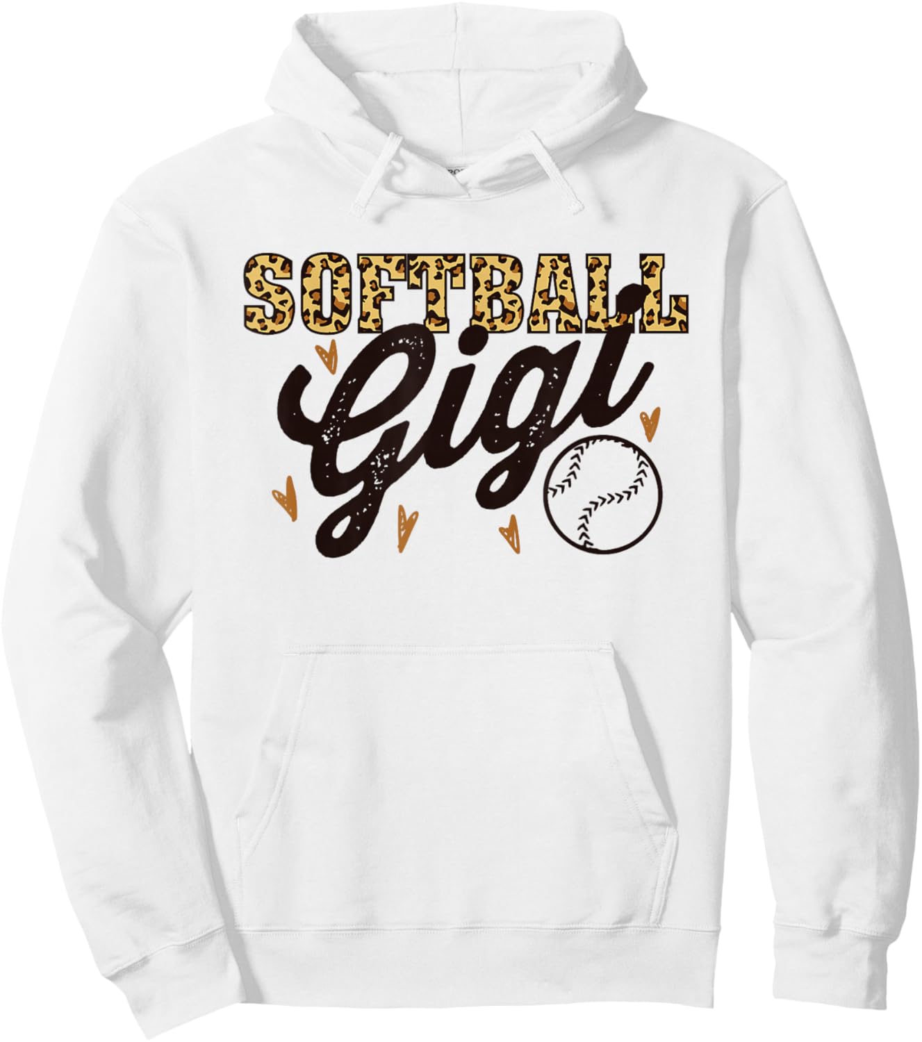 Softball Gigi Leopard Women for Grandma Hoodie - Hoodie | White