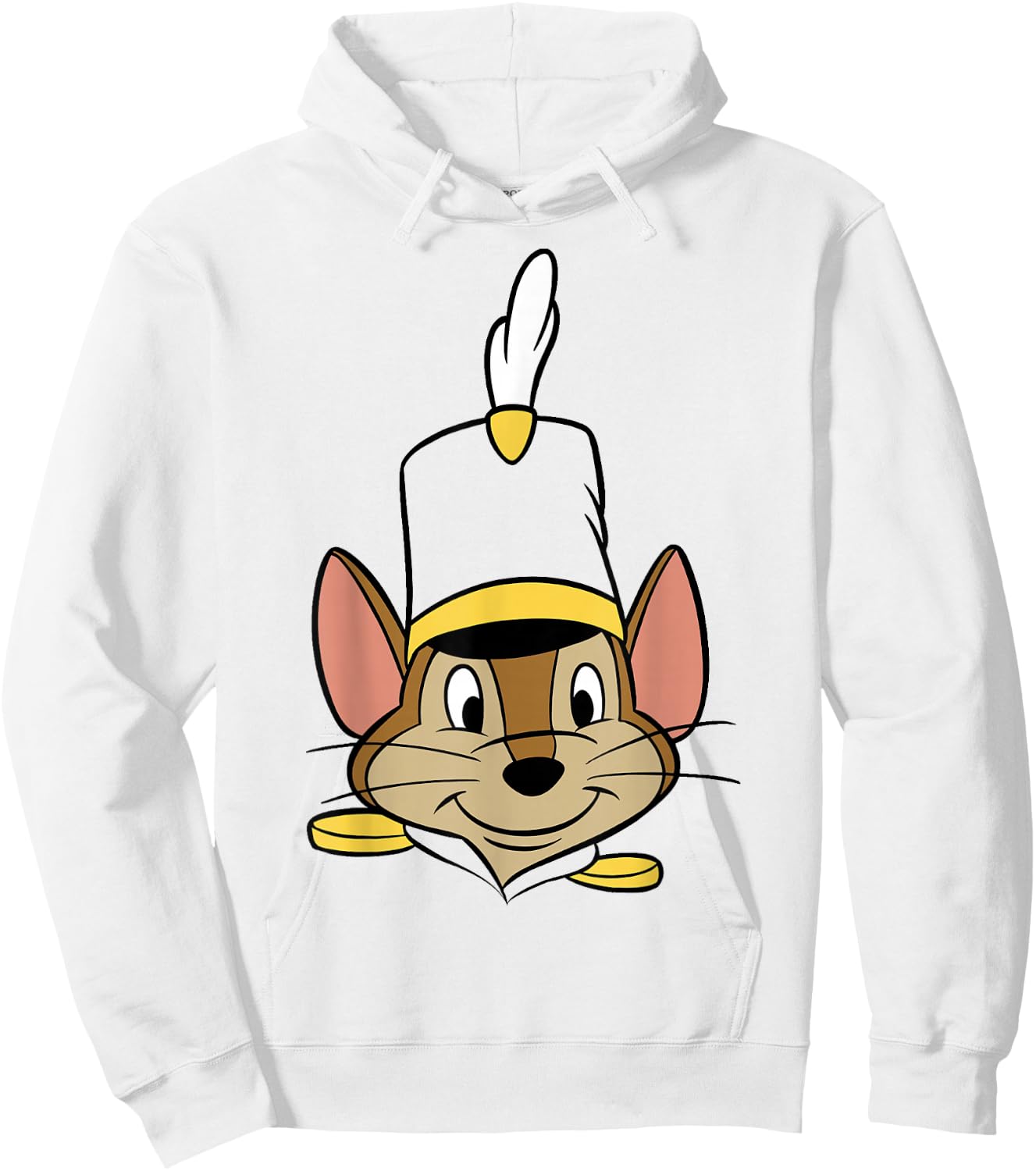 Disney Dumbo Timothy Q. Mouse Big Face Hoodie - Hoodie | White