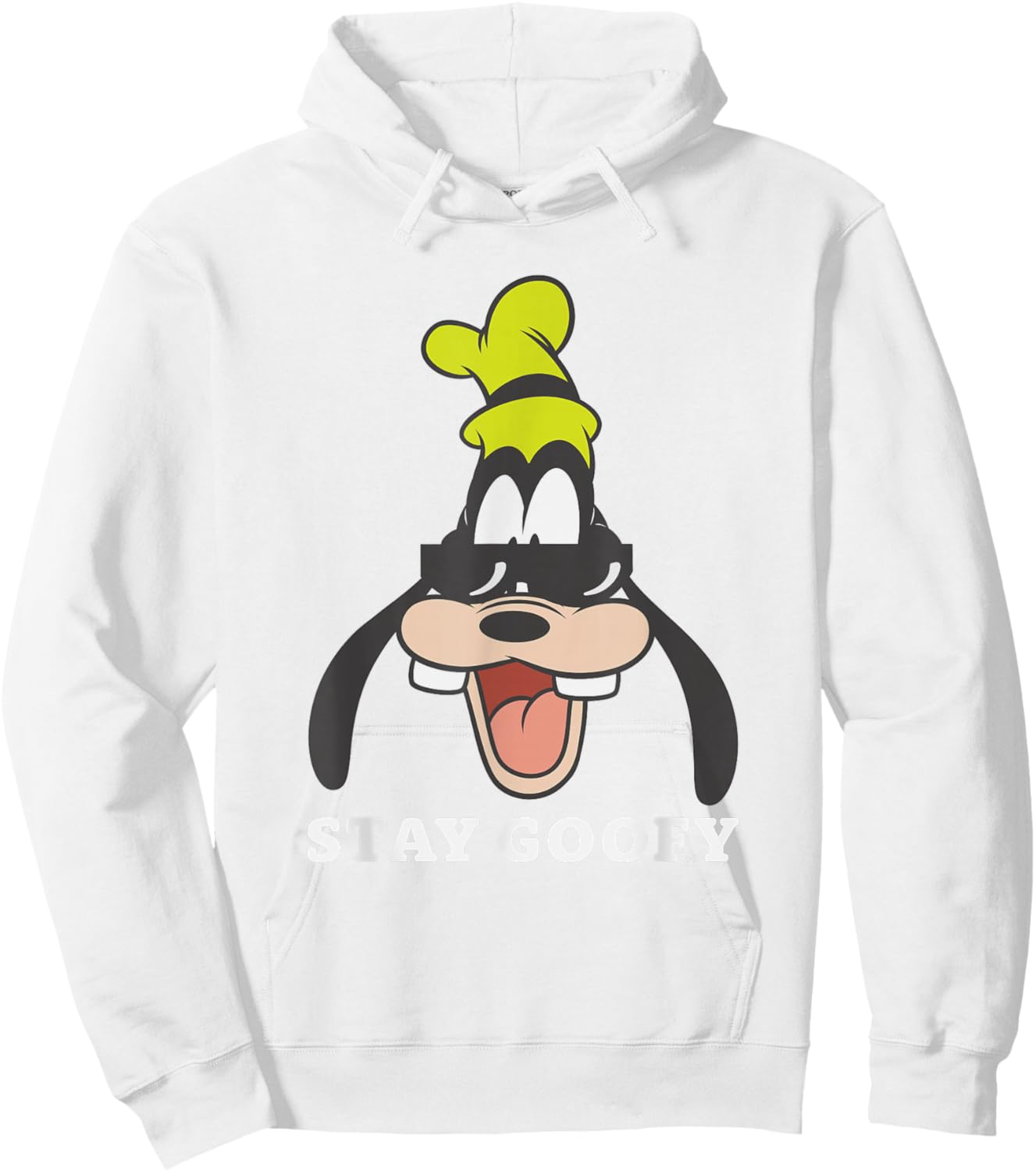 Disney Mickey and Friends Retro Stay Goofy Big Vintage Hoodie - Hoodie | White