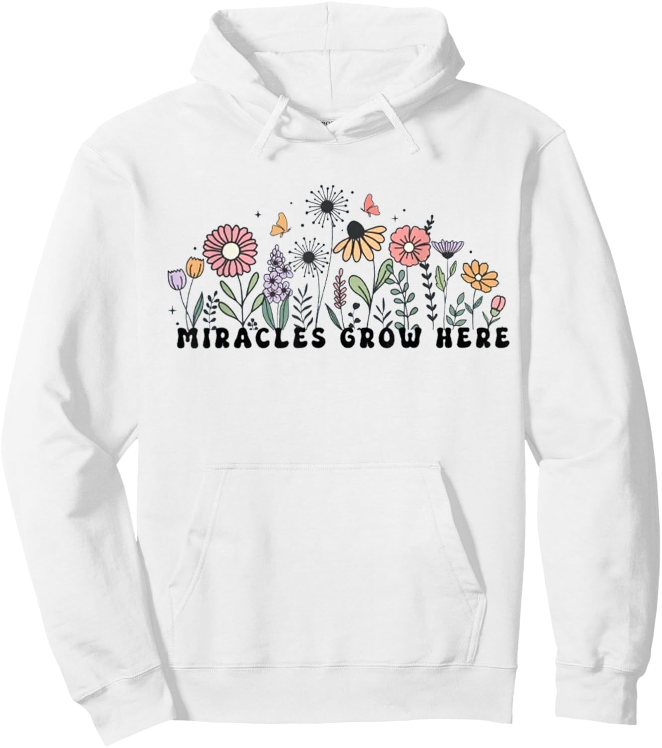 Fertility Nurse Fertility Clinic Worker Miracles Grow Here F Hoodie - Hoodie | White