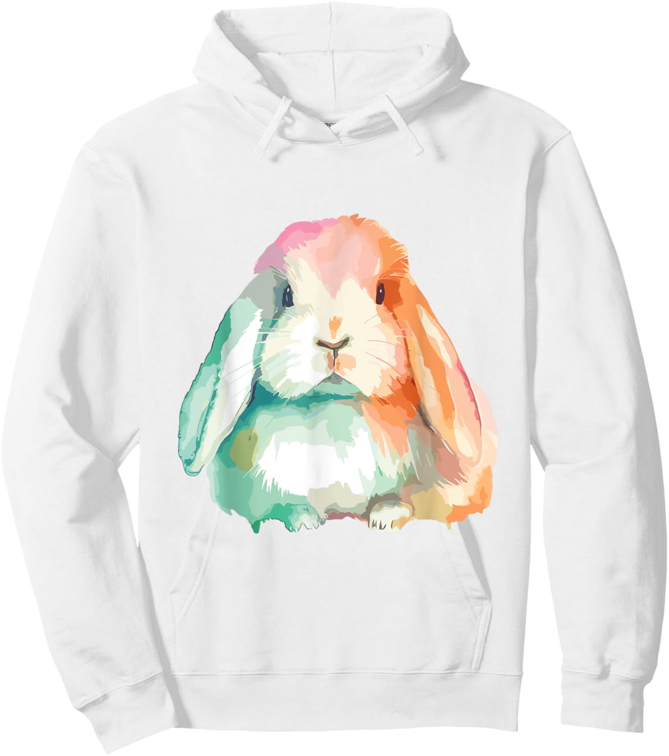 Easter Bunny Holland Lop Rabbit Girl Holland Lop Hoodie - Hoodie | White