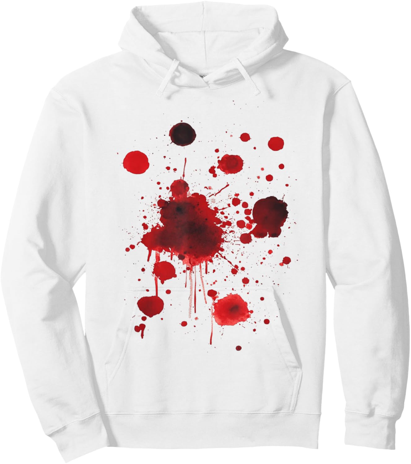 Halloween Bloody Stain Blood Splatter White Hoodie - Hoodie | White