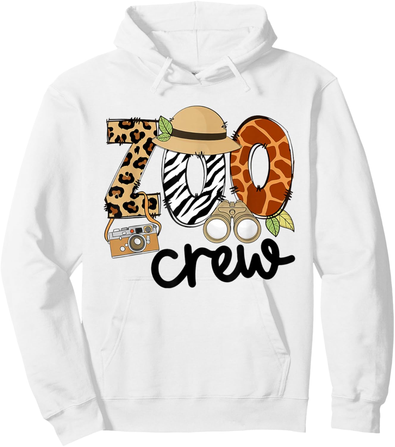 Zoo Crew Leonard Safari Animal Kingdom Zoo Keeper Kids Hoodie - Hoodie | White
