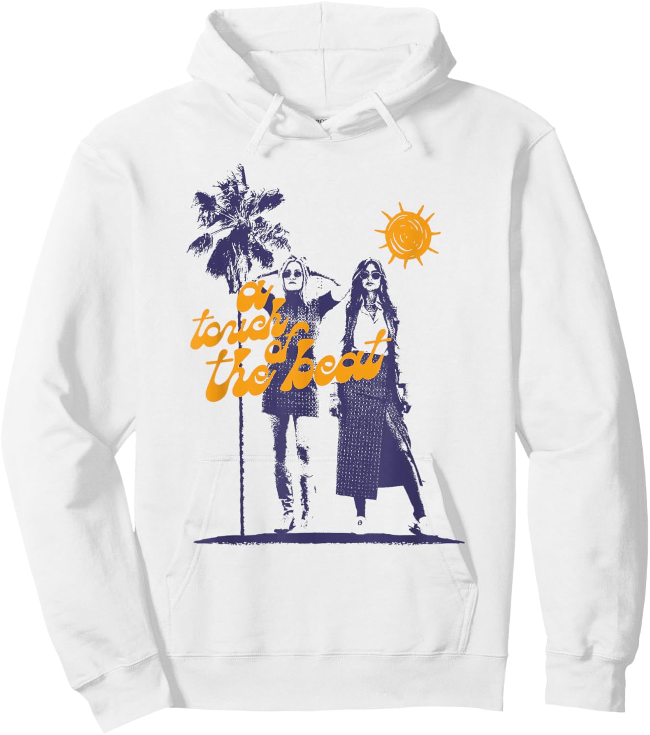 Aly & AJ Palm Tree Hoodie - Hoodie | White