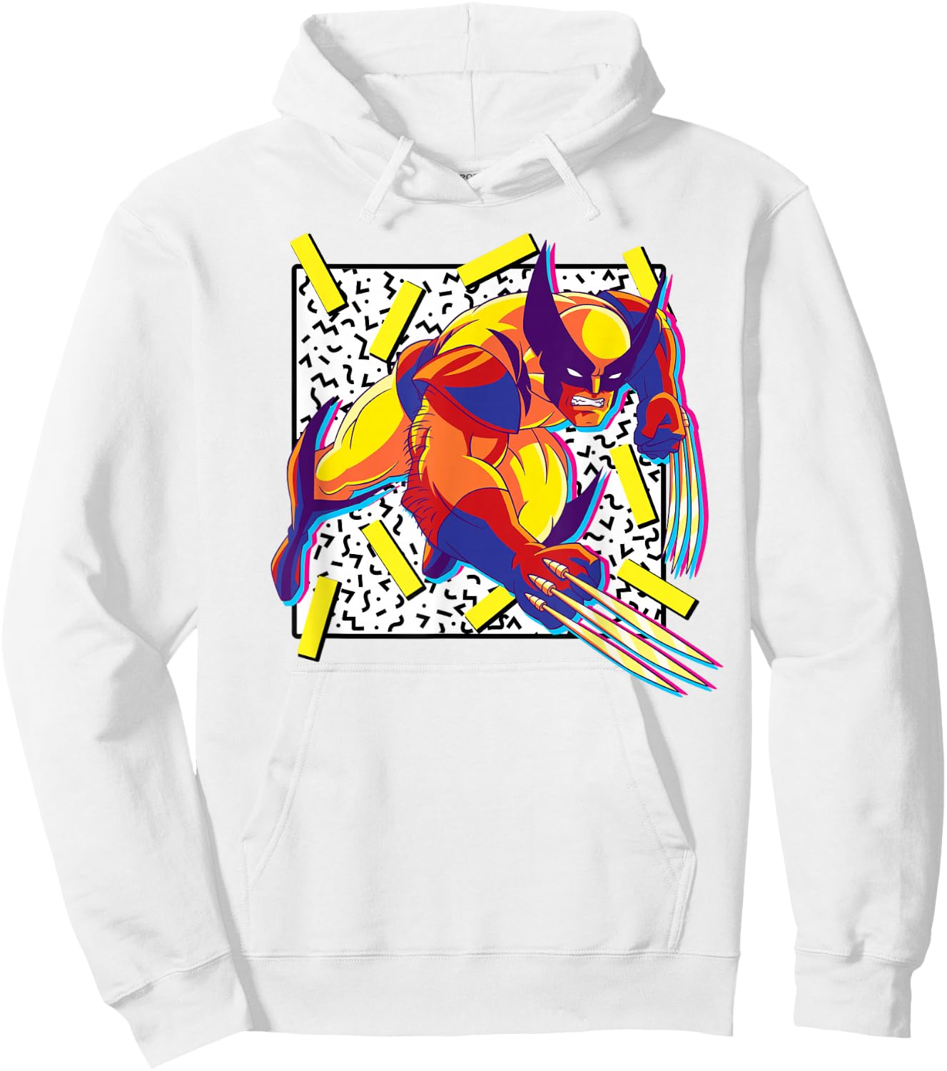 Marvel X-Men Wolverine 90s Hoodie - Hoodie | White