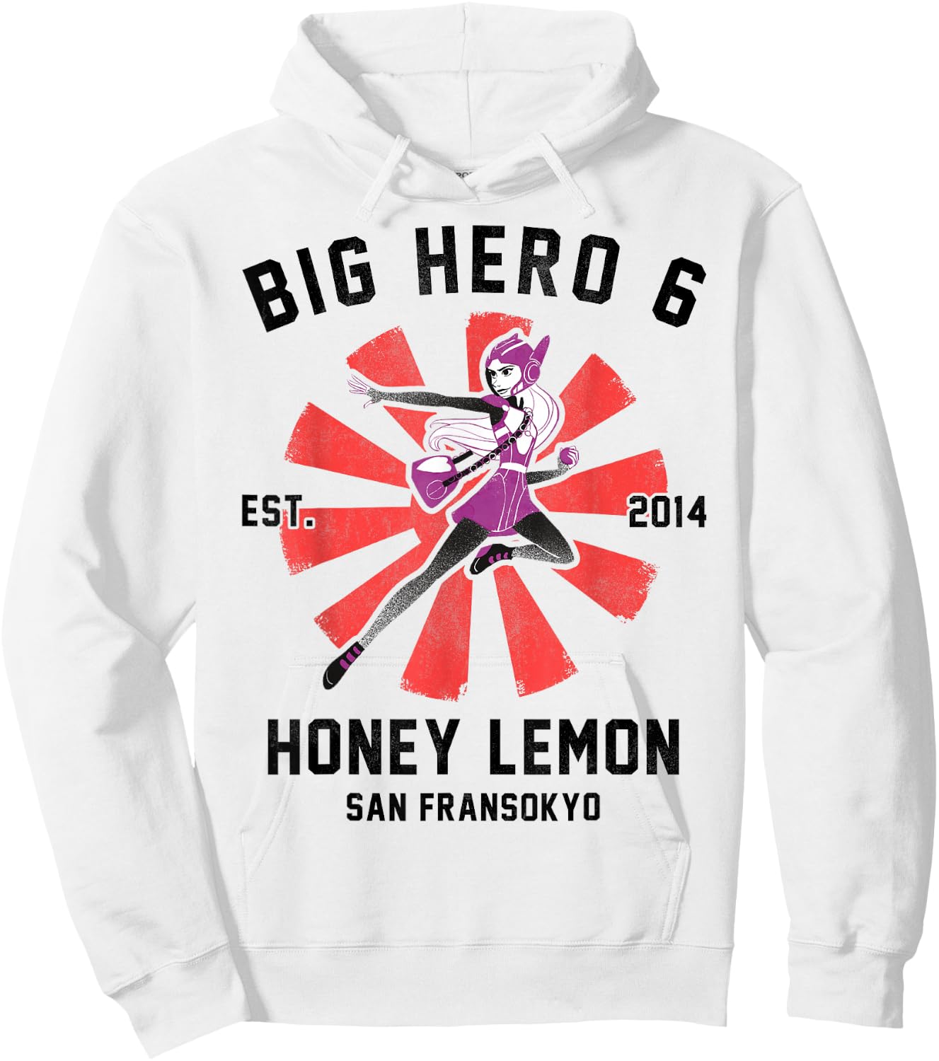Disney Big Hero 6 Honey Lemon Poster Graphic Hoodie - Hoodie | White