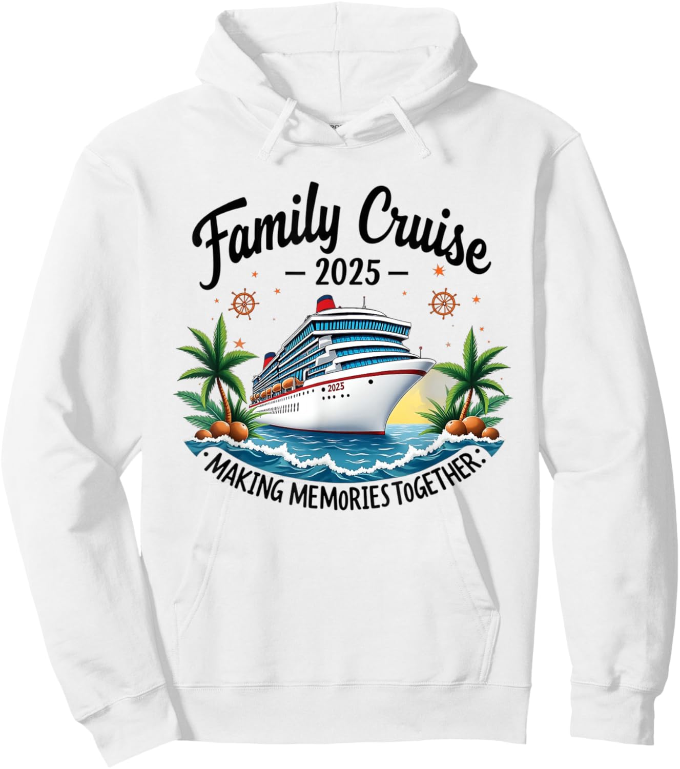 Family Cruise 2025 Vacation Trip Family Matching Cruise Ship Hoodie - Hoodie | White