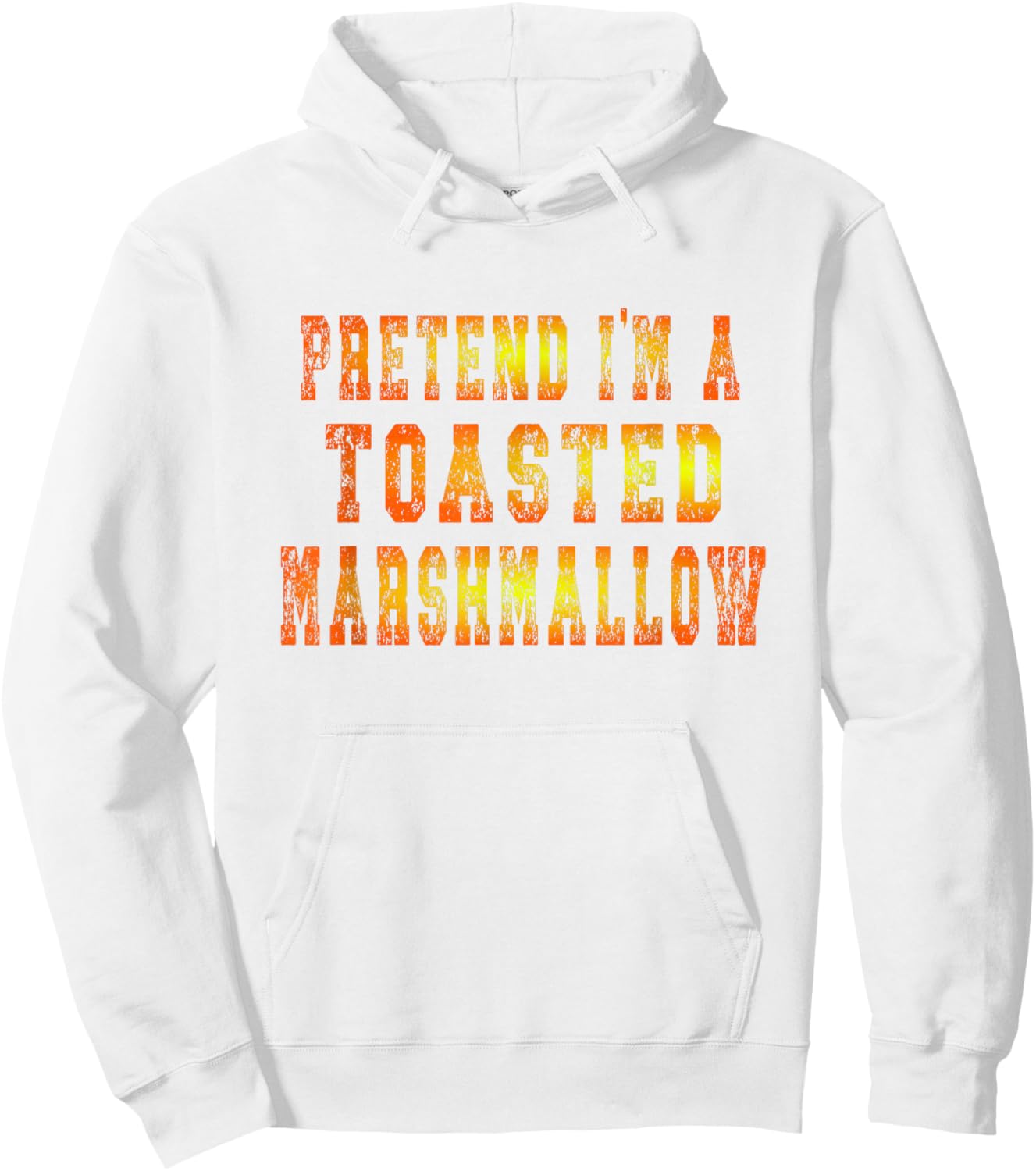 Easy Halloween Costume Shirt - Toasted Marshmallow Hoodie - Hoodie | White