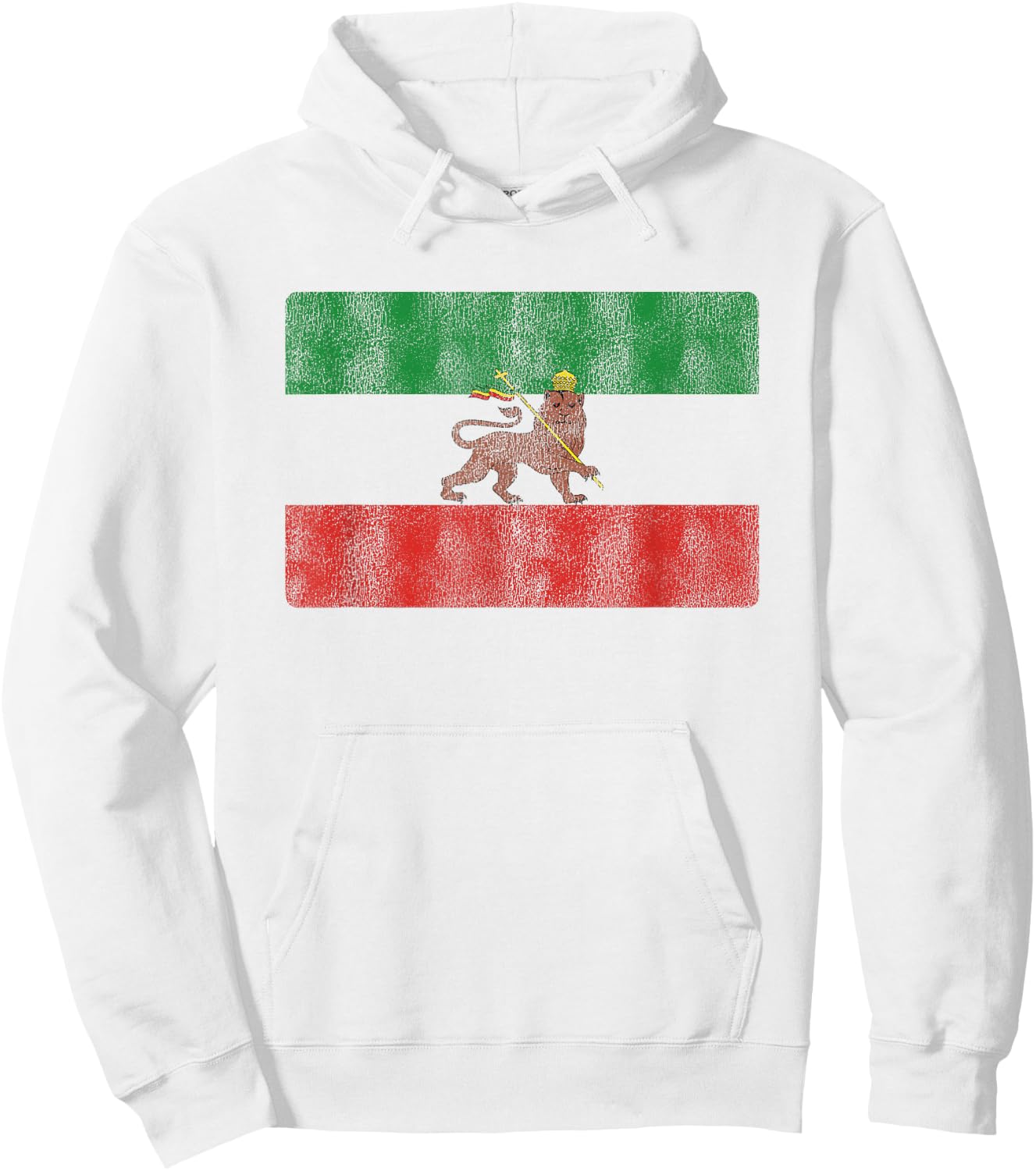 Rasta Rastafari Lion Ethiopia Flag Rastafarian Hoodie - Hoodie | White