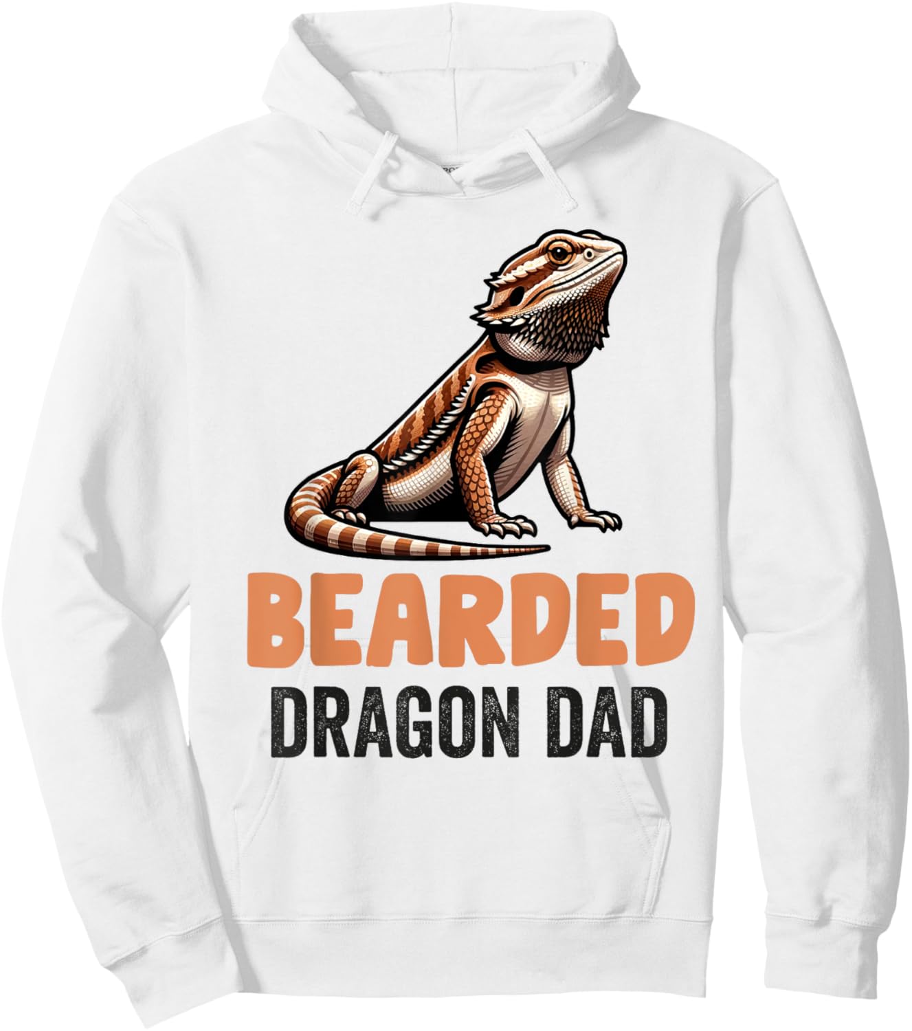 Bearded Dragon Men Women Girls Kids Pogona Lizard Reptile Hoodie - Hoodie | White