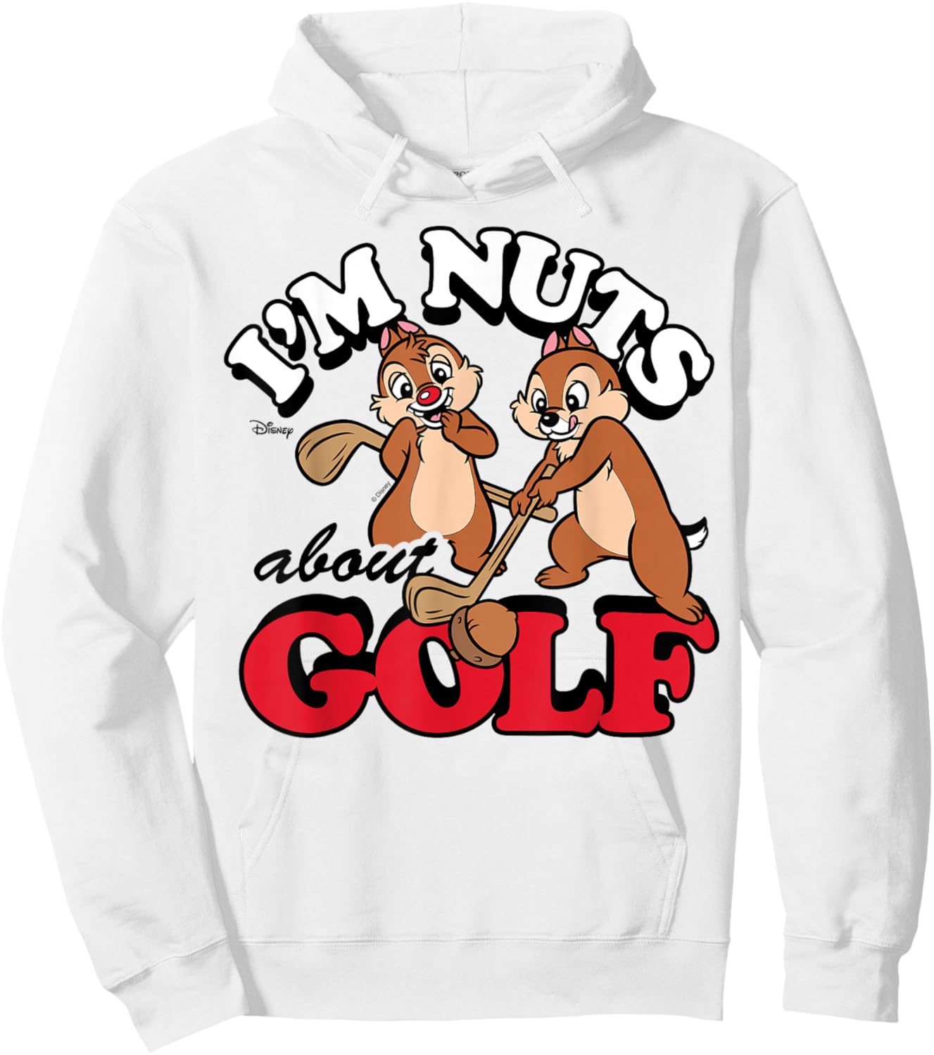 Chip 'N Dale Rescue Rangers - I'm Nuts About Golf Hoodie - Hoodie | White