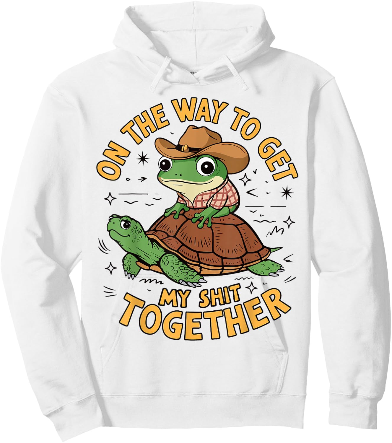 On The Way to Get My Shit Together Hoodie - Hoodie | White
