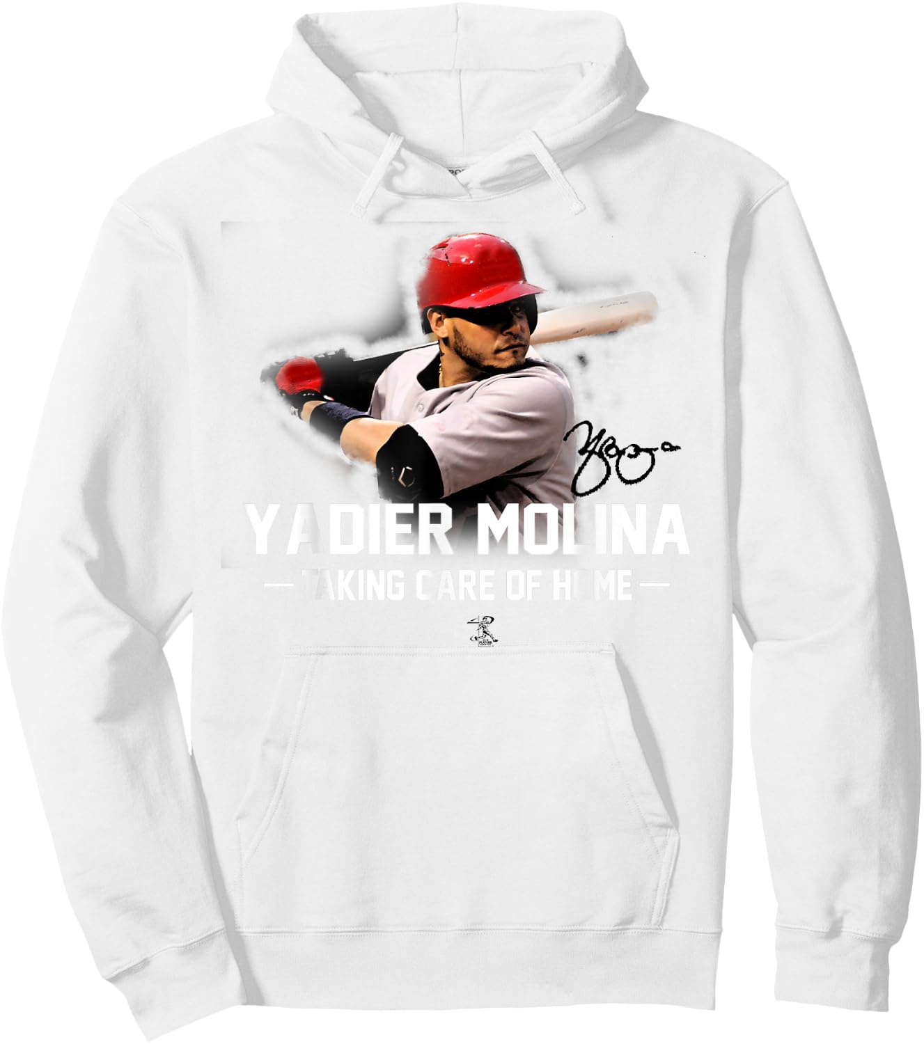 Yadier Molina Yadi Taking Care Of Home - Apparel Hoodie - Hoodie | White