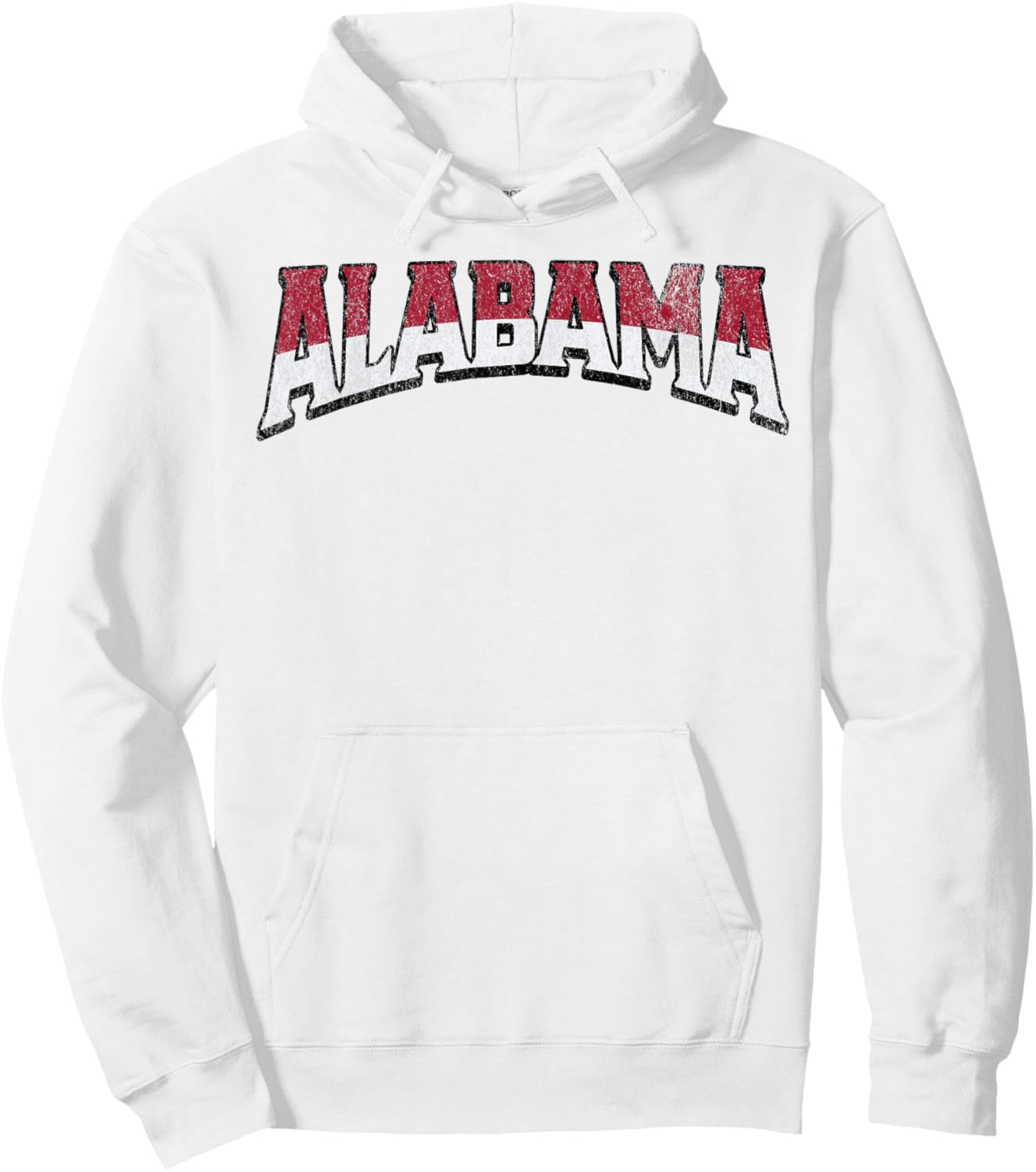 Alabama AL Vintage Sports Design Gifts Men Women Boys Girls Hoodie - Hoodie | White