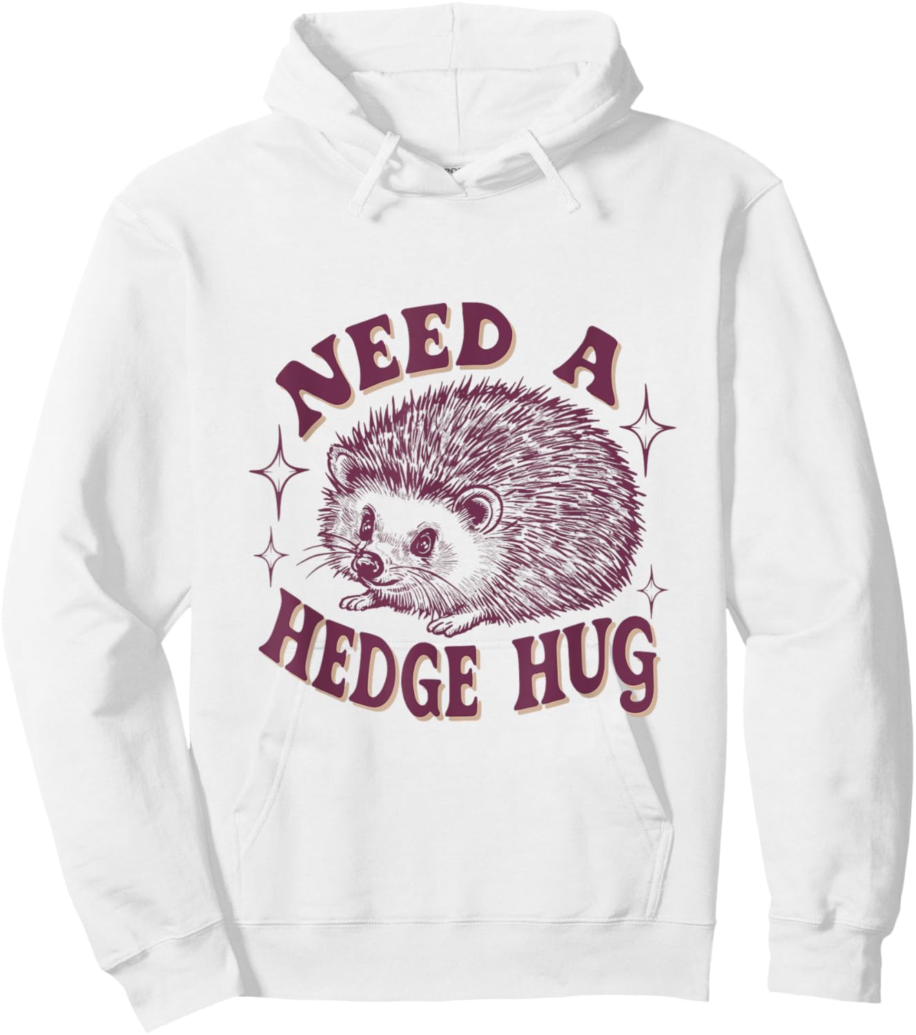 Sarcastic Hedgehog Hoodie - Hoodie | White