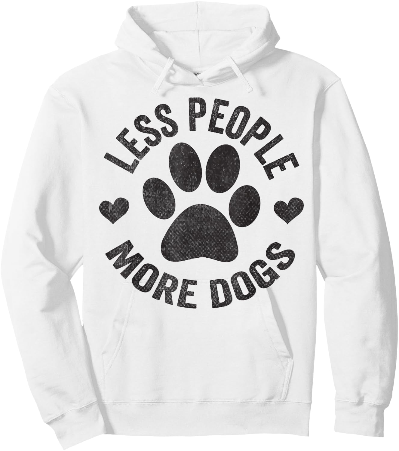 Less People More Dogs Shirt Funny Dog For Dog Lovers Hoodie - Hoodie | White