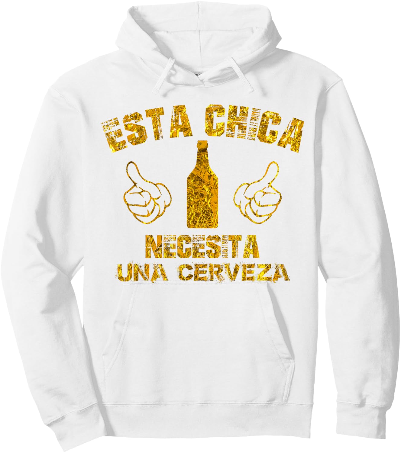 Spanish Cinco De Mayo Esta Chica Necesita Una Cerveza Shirt Hoodie - Hoodie | White