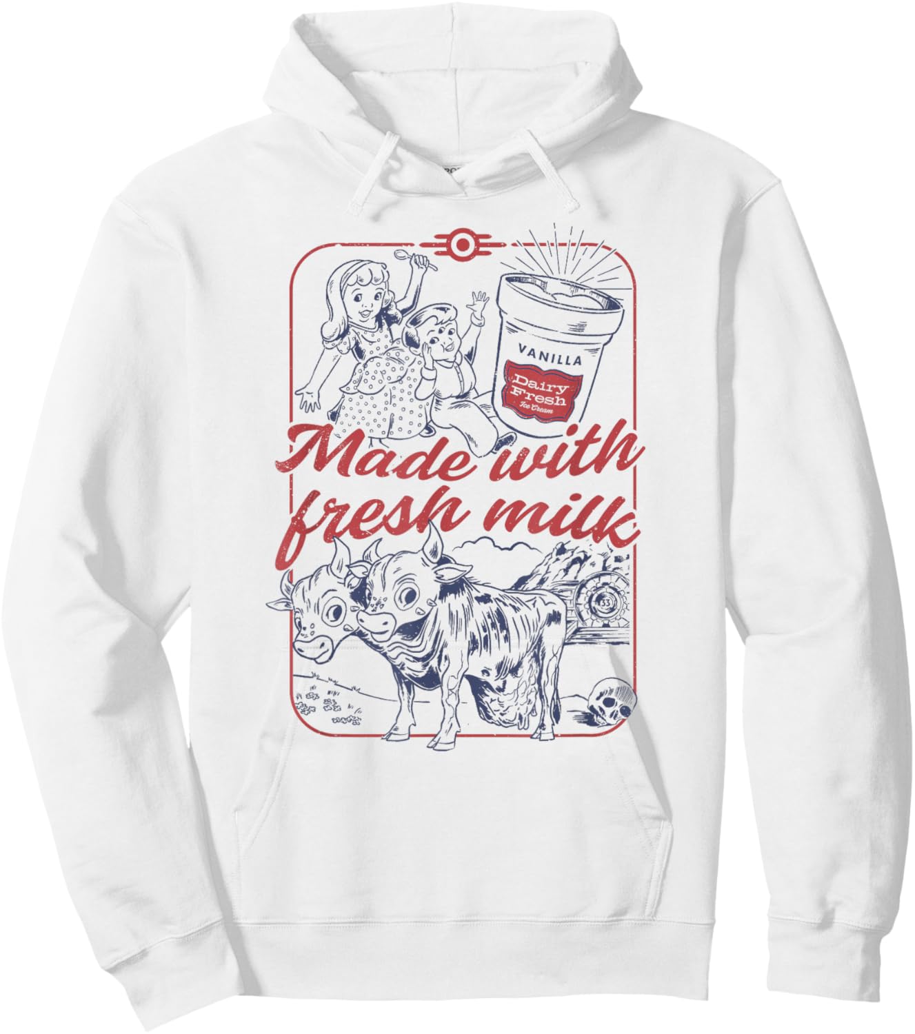 Fallout - Dairy Fresh Hoodie - Hoodie | White